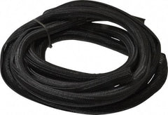 Techflex - Black Braided Cable Sleeve - 10' Coil Length, -103 to 257°F - A1 Tooling