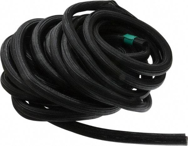 Techflex - Black Braided Cable Sleeve - 50' Coil Length, -103 to 257°F - A1 Tooling