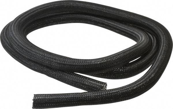 Techflex - Black Braided Cable Sleeve - 10' Coil Length, -103 to 257°F - A1 Tooling