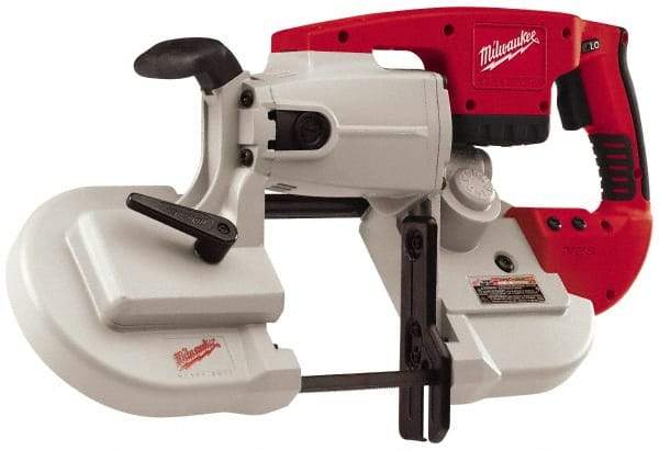 Milwaukee Tool - 28 Volt, 44-7/8" Blade, 350 SFPM Cordless Portable Bandsaw - 5" (Round) & 5 x 5" (Rectangle) Cutting Capacity, Lithium-Ion Battery Not Included - A1 Tooling