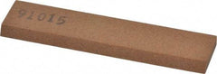 Made in USA - 3-1/2" Long x 3/4" Wide x 3/16" Thick, Aluminum Oxide Sharpening Stone - Rectangle, Medium Grade - A1 Tooling