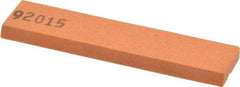 Made in USA - 3-1/2" Long x 3/4" Wide x 3/16" Thick, Aluminum Oxide Sharpening Stone - Rectangle, Fine Grade - A1 Tooling