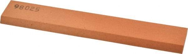 Made in USA - 6" Long x 1" Wide x 1/4" Thick, Aluminum Oxide Sharpening Stone - Rectangle, Fine Grade - A1 Tooling