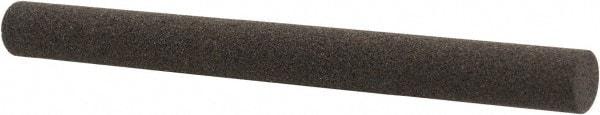 Made in USA - 4" Long x 3/8" Diam x 3/8" Thick, Aluminum Oxide Sharpening Stone - Round, Coarse Grade - A1 Tooling