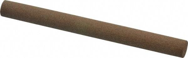 Made in USA - 4" Long x 3/8" Diam x 3/8" Thick, Aluminum Oxide Sharpening Stone - Round, Medium Grade - A1 Tooling