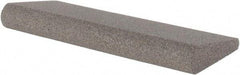 Made in USA - 4-1/2" Long x 1-3/4" Diam x 1/2" Thick, Aluminum Oxide Sharpening Stone - Round, Coarse Grade - A1 Tooling