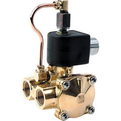 Parker - 24/60 VAC 1/2" NPT Port Brass Three-Way Internally Piloted Diaphragm Solenoid Valve - A1 Tooling