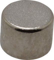 Mag-Mate - 1/4" Diam x 3/16" High Neodymium Rare Earth Magnet - 1.5 Lb Max Capacity, 200°F Max, Nickel Plated - A1 Tooling