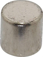 Mag-Mate - 3/8" Diam x 3/8" High Neodymium Rare Earth Magnet - 5.7 Lb Max Capacity, 200°F Max, Nickel Plated - A1 Tooling