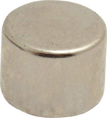 Mag-Mate - 1/2" Diam x 3/8" High Neodymium Rare Earth Magnet - 8.9 Lb Max Capacity, 200°F Max, Nickel Plated - A1 Tooling