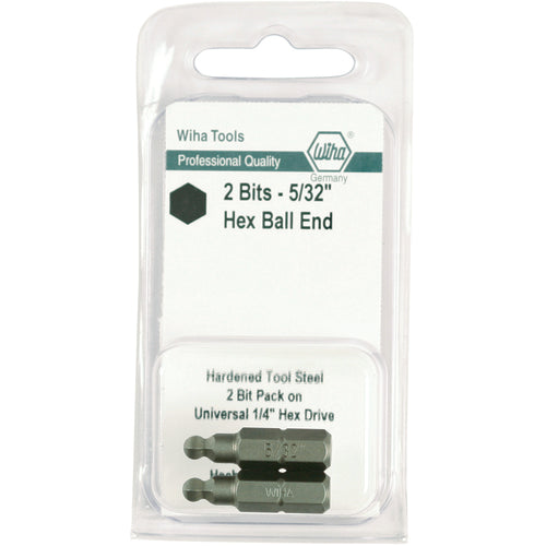 Ball End Hex Inch Insert Bit 9/64″ × 25mm (2 Bit Pack) - A1 Tooling