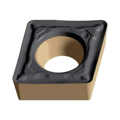 Walter - CCMT32.51 PF4 Grade WPP01 Carbide Turning Insert - TiCN/Al2O3/TiN Finish, 80° Diamond, 3/8" Inscr Circle, 5/32" Thick, 1/64" Corner Radius - A1 Tooling