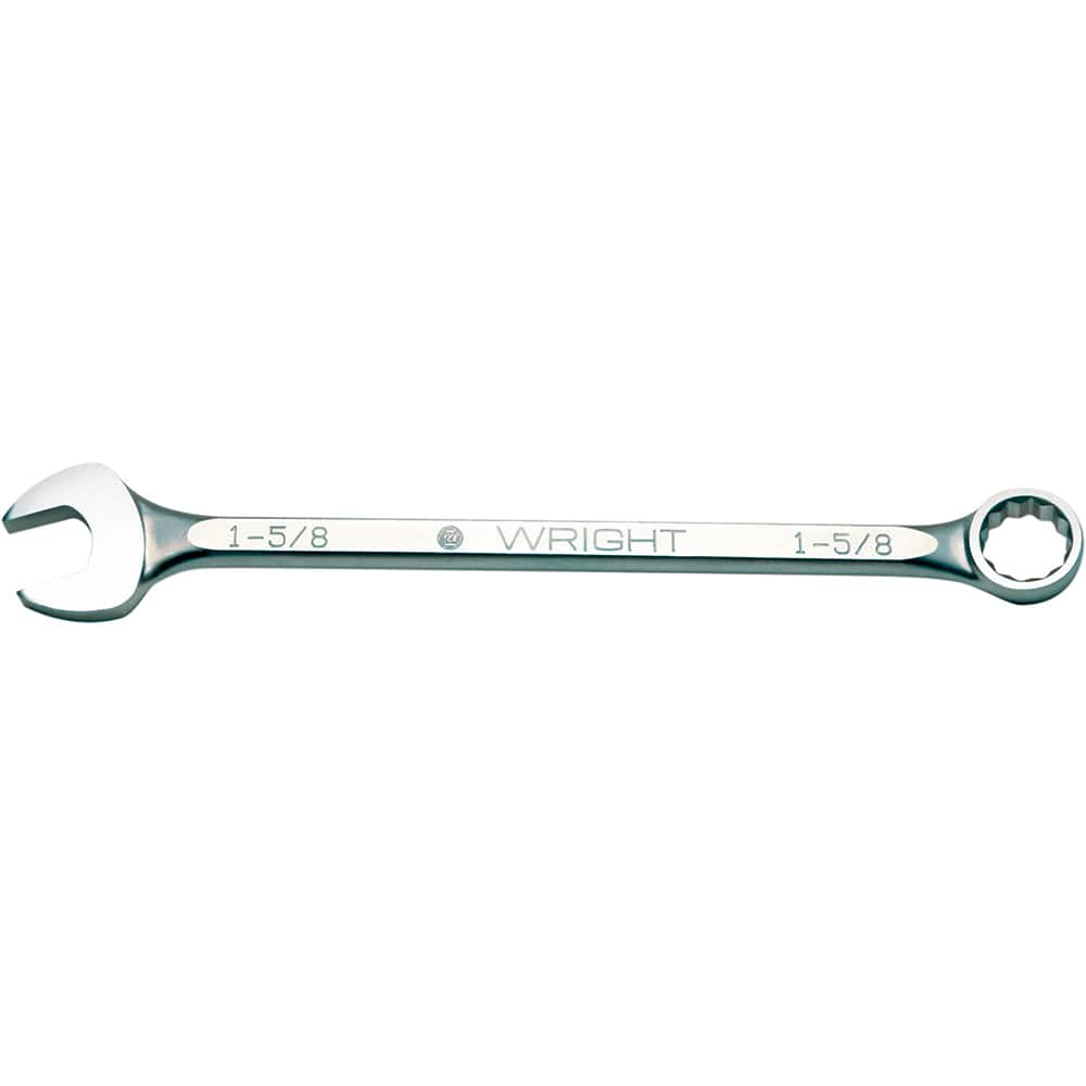 Wright Tool & Forge - Combination Wrenches; Type: Combination Wrench ; Tool Type: SAE ; Size (Inch): 1-9/16 ; Number of Points: 12 ; Finish/Coating: Satin Finish ; Material: Alloy Steel - Exact Industrial Supply