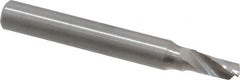 Onsrud - 3/16" Cutting Diam x 3/8" Length of Cut, 1 Flute, Upcut Spiral Router Bit - Uncoated, Right Hand Cut, Solid Carbide, 2" OAL x 1/4" Shank Diam, Single Edge, 22° Helix Angle - A1 Tooling