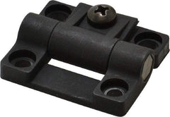 80/20 Inc. - 1.69" Long x 1.44" Wide x 1/2" Thick, Adjustable Hinge - Black Acetal - A1 Tooling