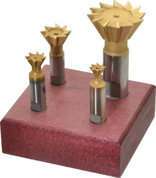 Value Collection - Dovetail Cutter Sets Included Angle: 60 Minimum Cutting Diameter (Inch): 3/8 - A1 Tooling