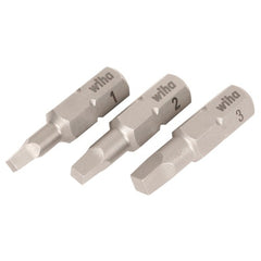 Square Insert Bit #1, 2, & 3 × 25mm (3 Bit Pack) - A1 Tooling