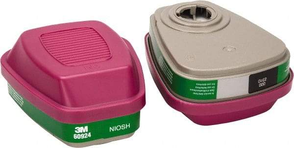 3M - Green and Magenta P100 Cartridge and Filter Combination - Series 6000, Protects Against Ammonia, Methylamine - A1 Tooling