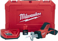 Milwaukee Tool - 12V, 0 to 3,000 SPM, Cordless Reciprocating Saw - 1/2" Stroke Length, 11" Saw Length, Lithium-Ion Batteries Included - A1 Tooling