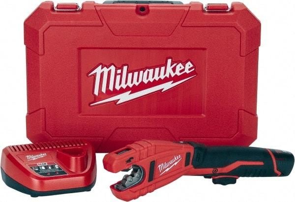 Milwaukee Tool - 3/8" to 1" Pipe Capacity, Tube Cutter - Cuts Copper, 14" OAL, 12 Volt - A1 Tooling