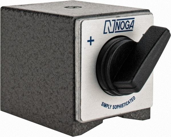 Noga - 60mm Long x 50mm Wide x 55mm High Magnetic Indicator Base with On/Off Switch - 176 Lb Magnetic Pull - A1 Tooling