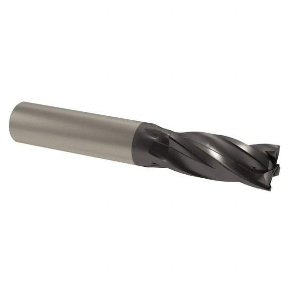 M.A. Ford - 1", 4 Flute, Single End, Solid Carbide, 0.09" Corner Radius End Mill - 4" OAL, 35/38° Helix, Right Hand Flute, 1-1/2" LOC, Right Hand Cut - A1 Tooling