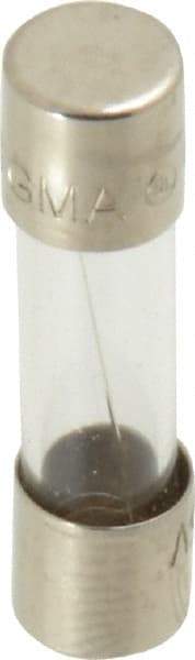 Cooper Bussmann - 125 VAC, 32 VDC, 6 Amp, Fast-Acting Miniature Glass Fuse - 20mm OAL, 10 at AC kA Rating, 5mm Diam - A1 Tooling