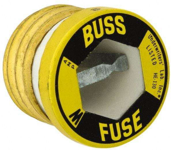 Cooper Bussmann - 125 VAC, 6 Amp, Fast-Acting Plug Fuse - 1.21" OAL, 10 (RMS Symmetrical) kA Rating - A1 Tooling