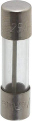 Cooper Bussmann - 125 VAC, 32 VDC, 25 Amp, Fast-Acting Miniature Glass Fuse - 25.4mm OAL, 1/4" Diam - A1 Tooling