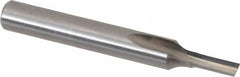 Onsrud - 1/8" Diam, 1/4" Shank Diam, 5/16" Length of Cut, 1 Flute Single Edge Straight Router Bit - 2" Overall Length, Right Hand Cut, Solid Carbide - A1 Tooling