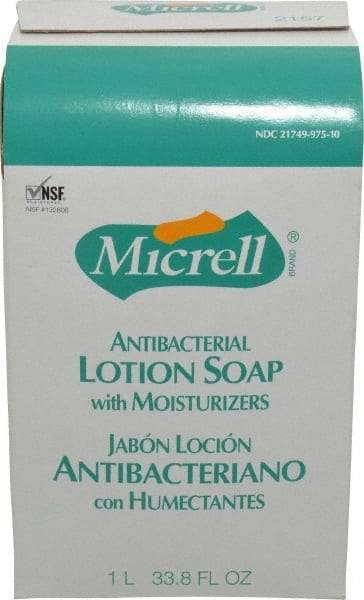 MICRELL - 1 L Dispenser Refill Liquid Soap - Antibacterial, Amber, Light Fragrance Scent - A1 Tooling