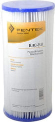 Pentair - 4-1/2" OD, 30µ, Non-Woven Polyester Pleated Cartridge Filter - 9-3/4" Long, Reduces Sediments - A1 Tooling