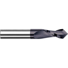 Harvey Tool - 1/4" Diam, 3/4" LOC, 2 Flute 120° Point Angle Solid Carbide Drill Mill - Exact Industrial Supply