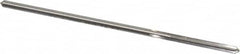 Made in USA - 0.1295" High Speed Steel 4 Flute Chucking Reamer - Straight Flute, 0.119" Straight Shank, 7/8" Flute Length, 3-1/2" OAL - A1 Tooling