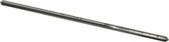 Made in USA - 0.134" High Speed Steel 4 Flute Chucking Reamer - Straight Flute, 0.119" Straight Shank, 7/8" Flute Length, 3-1/2" OAL - A1 Tooling