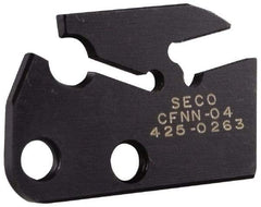 Seco - 0.118" Blade Width, 7.02" OAL, Single End Indexable Cut-Off Blade - 0.866" Max Depth of Cut, CFNN Blade, MDT Series - A1 Tooling