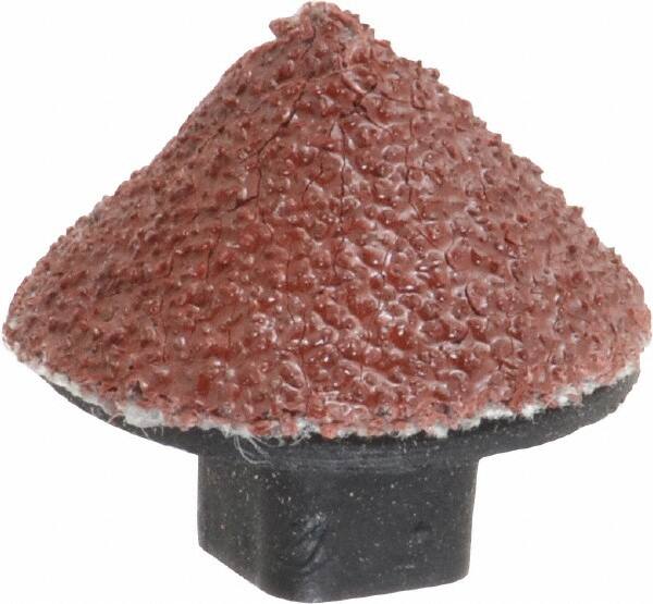 Superior Abrasives - 5/8" Diam 60 Grit 90° Included Angle Cone Center Lap - Aluminum Oxide, Medium Grade, Shank Mounted - A1 Tooling