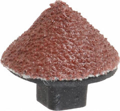 Superior Abrasives - 5/8" Diam 60 Grit 90° Included Angle Cone Center Lap - Aluminum Oxide, Medium Grade, Shank Mounted - A1 Tooling