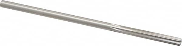 Made in USA - 7/32" High Speed Steel 6 Flute Chucking Reamer - Straight Flute, 0.2075" Straight Shank, 1-1/4" Flute Length, 5" OAL - A1 Tooling