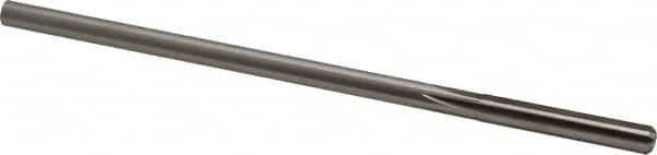 Made in USA - 0.254" High Speed Steel 6 Flute Chucking Reamer - Straight Flute, 0.2405" Straight Shank, 1-1/2" Flute Length, 6" OAL - A1 Tooling