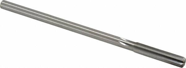 Made in USA - 0.319" High Speed Steel 6 Flute Chucking Reamer - Straight Flute, 0.2792" Straight Shank, 1-1/2" Flute Length, 6" OAL - A1 Tooling