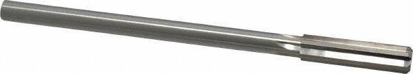 Made in USA - 0.459" High Speed Steel 6 Flute Chucking Reamer - Straight Flute, 0.373" Straight Shank, 1-3/4" Flute Length, 7" OAL - A1 Tooling