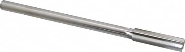 Made in USA - 0.548" High Speed Steel Chucking Reamer - Straight Flute, Straight Shank - A1 Tooling