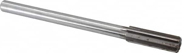 Made in USA - 0.825" High Speed Steel Chucking Reamer - Straight Flute, Straight Shank - A1 Tooling