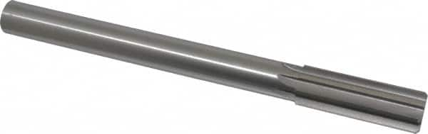 Made in USA - 1" High Speed Steel 8 Flute Chucking Reamer - Straight Flute, 7/8" Straight Shank, 2-3/4" Flute Length, 10-1/2" OAL - A1 Tooling