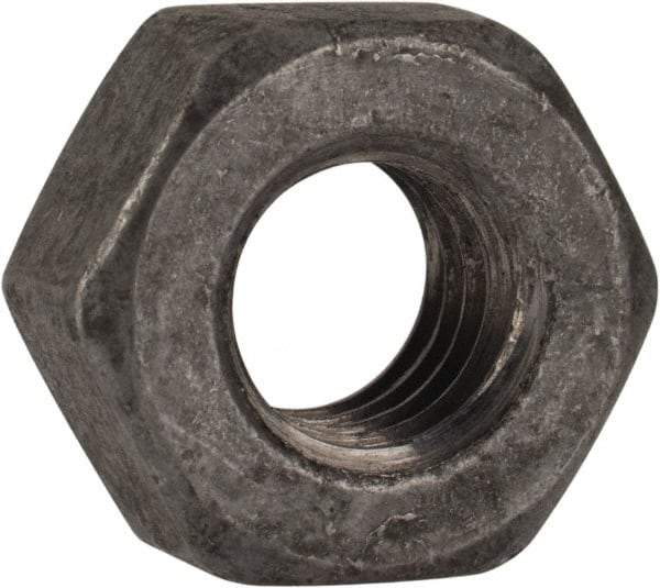 Value Collection - 5/16-18 UNC Steel Right Hand Heavy Hex Nut - 9/16" Across Flats, 19/64" High, Hot Dipped Galvanized Finish - A1 Tooling