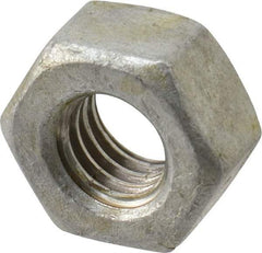 Value Collection - 3/8-16 UNC Steel Right Hand Heavy Hex Nut - 11/16" Across Flats, 23/64" High, Hot Dipped Galvanized Finish - A1 Tooling