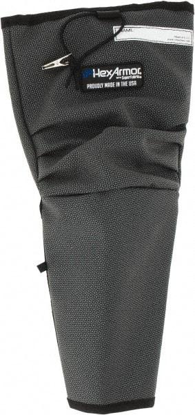 HexArmor - Size XL, Gray/Black SuperFabric Cut & Puncture Resistant Sleeve - 19" Long Sleeve, Cut Resistance Level 5, Made with Thumb Hole - A1 Tooling