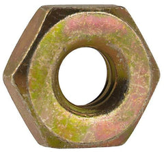 Made in USA - #10-24 UN Steel Right Hand Machine Screw Hex Nut - 3/8" Across Flats, 0.13" High, Cadmium-Plated Finish - A1 Tooling