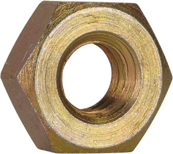 Made in USA - 5/16-18 UN Steel Right Hand Machine Screw Hex Nut - 9/16" Across Flats, 0.225" High, Cadmium-Plated Finish - A1 Tooling